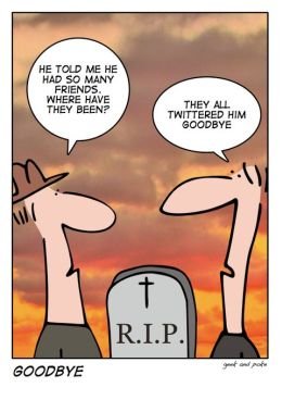 Twitter Goodbye cartoon by Geek & Poke