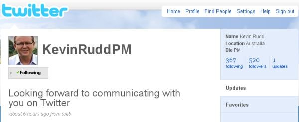 Twitter message from @KevinRuddPM