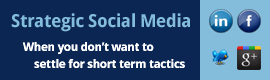 Strategic Social Media: When you don't want to settle for short term tactics