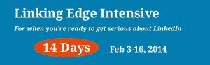 Linking Edge Intensive Feb 2014
