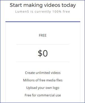 Lumen5 free for now