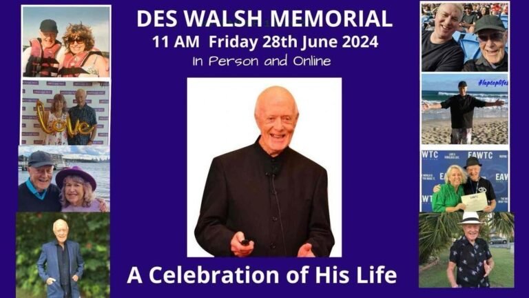 Memorial for Des Walsh
